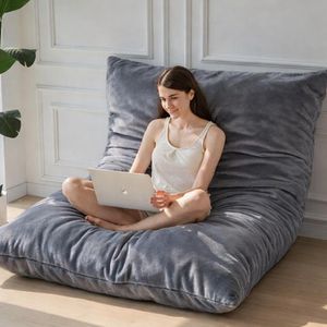 Foam-Filled Velvet Floor Cushion, 30x50 inch