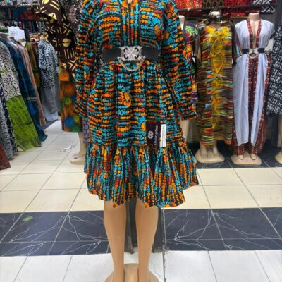 Skater Dress With Frontal Zip